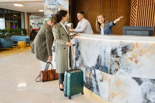 istock Modern people checking in at the luxury hotel 1780139295