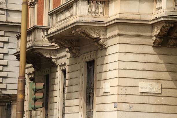 istock Vintage building facade in Milan, Italy 1780139911