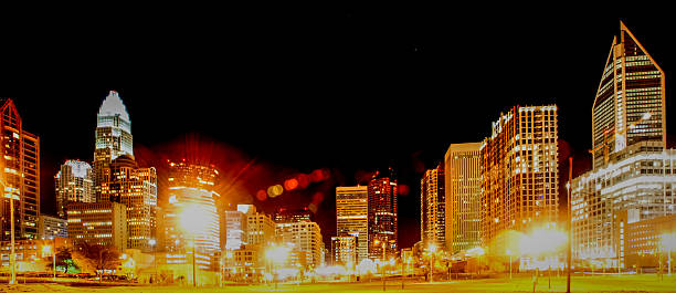 istock Charlotte City Skyline night scene 178014386