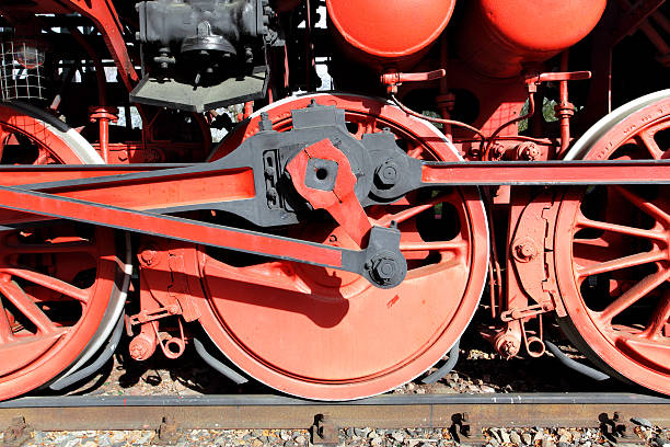 istock Steam locomotive wheels 178016572