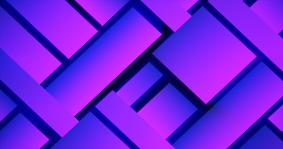 Purple patterns futuristic energy glowing from rectangles and squares background.
