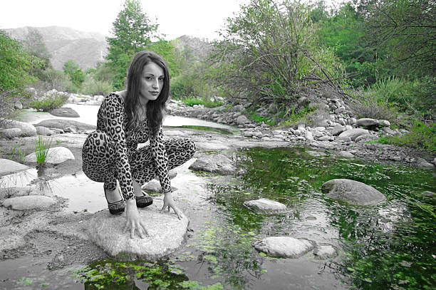 Girl in the pond