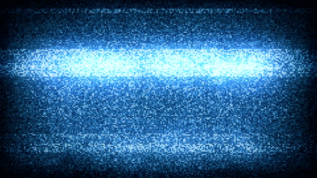TV Static Noise with Audio - Blue (Full HD)