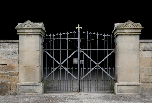 wrought-iron gate