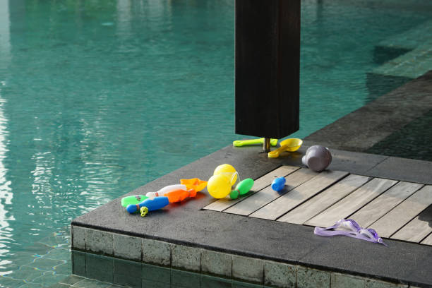 istock Plastic toys by the swimming pool 1780200416