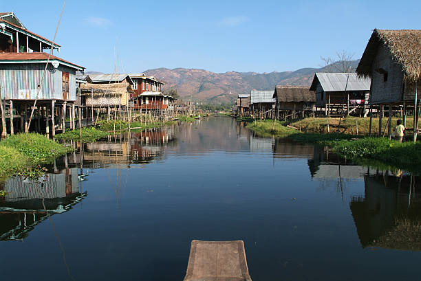 istock houses on stilts at lake Inle 178020306