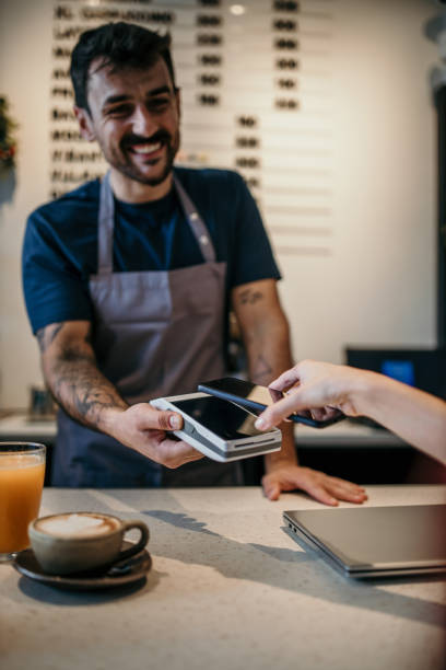 istock Contactless payment at the cafeteria 1780209366