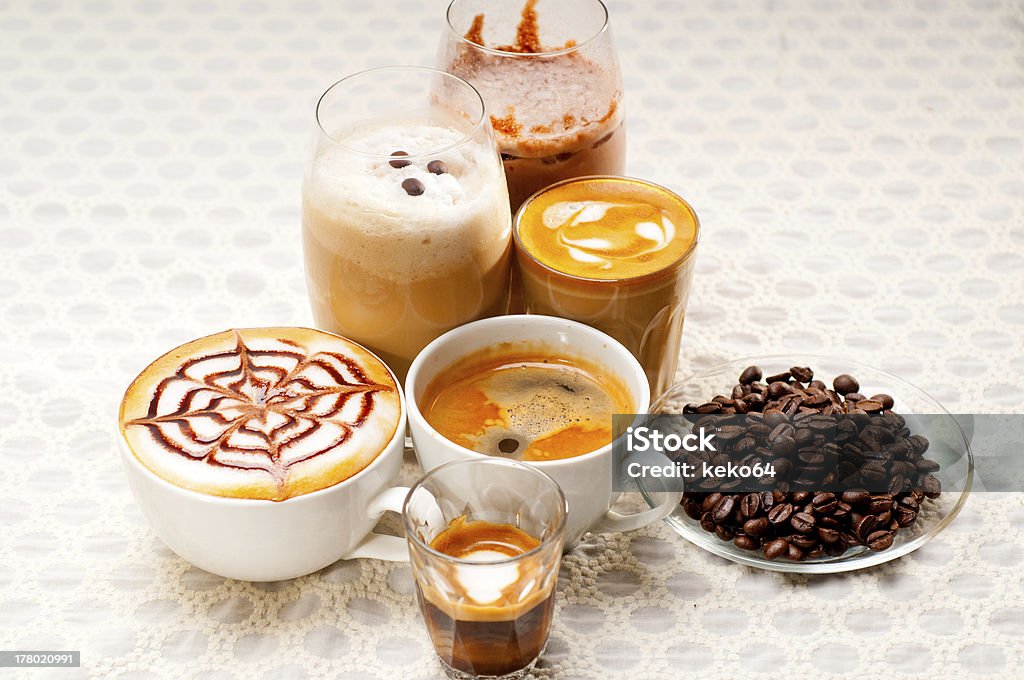 Selecção de diferentes tipo de café - Royalty-free Bebida Foto de stock