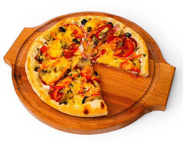 istock cheese appetizing tray close pizza with wooden up white backgrou 178021585