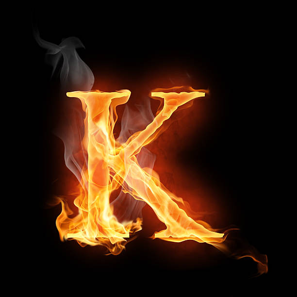 symbole flamy - letter k photos photos et images de collection