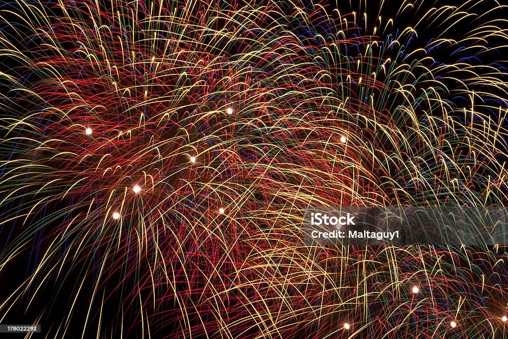 fuochi d’artificio - Foto stock royalty-free di Astratto