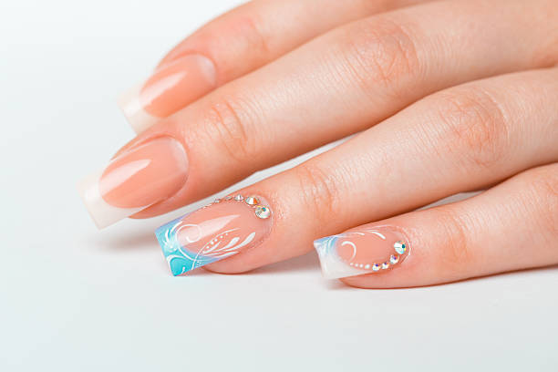 istock Beautiful female hands with french manicure 178022443