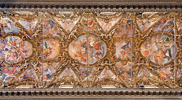istock Palermo - ceiling in church of San Giuseppe dei Teatini 178023384