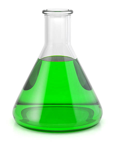 istock A chemical laboratory flask with bright green liquid inside 178024816