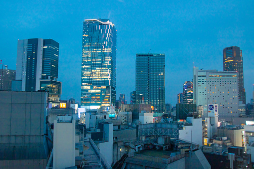 Beautiful cityscape taken in Shibuya, Tokyo, Japan