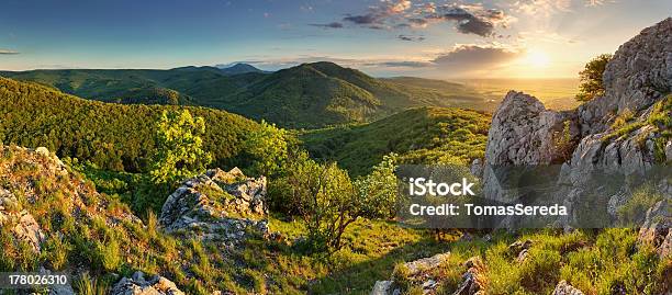 Mountain Green Panorama Male Karpaty Slovakia Stock Photo - Download Image Now - Agricultural Field, Autumn, Beauty In Nature