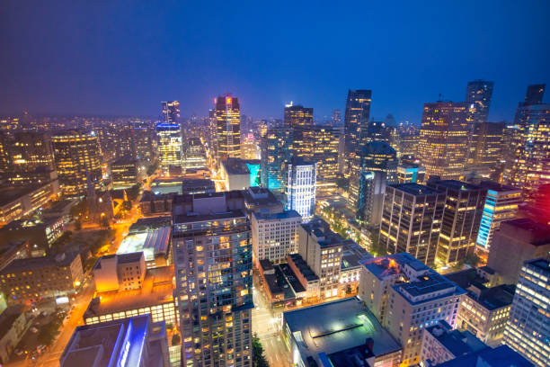 istock Vancouver aerial skyline at night, British Columbia, Canada 1780265723