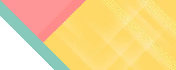 Vector illustration of Modern abstract geometric background with colourful pastel colours
