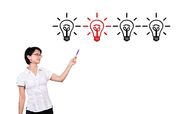 istock woman and four lamps 178026786