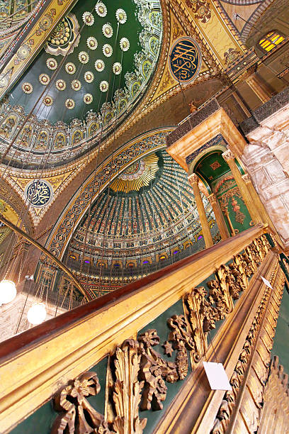 albâtre mosquée minibar - cairo mosque egypt inside of photos et images de collection