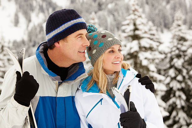 istock Middle Aged Couple On Ski Holiday In Mountains 178027274