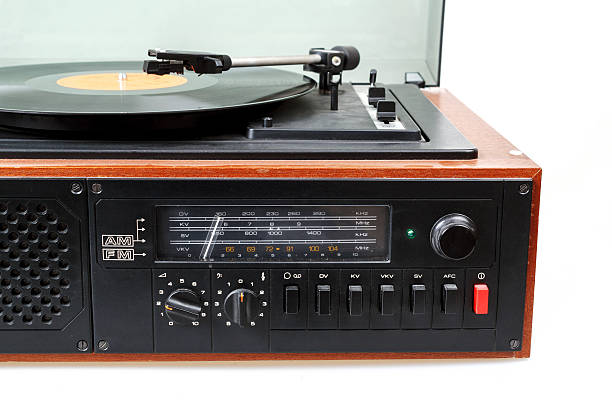 istock Vintage radio gramophone player with vinyl 178027295