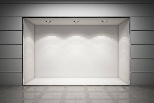 Empty storefront An empty storefront of shop retail display stock pictures, royalty-free photos & images