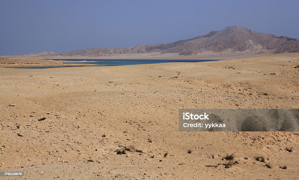 Blue lagoon island of Tiran. Red Sea. Egypt. Coastline Stock Photo