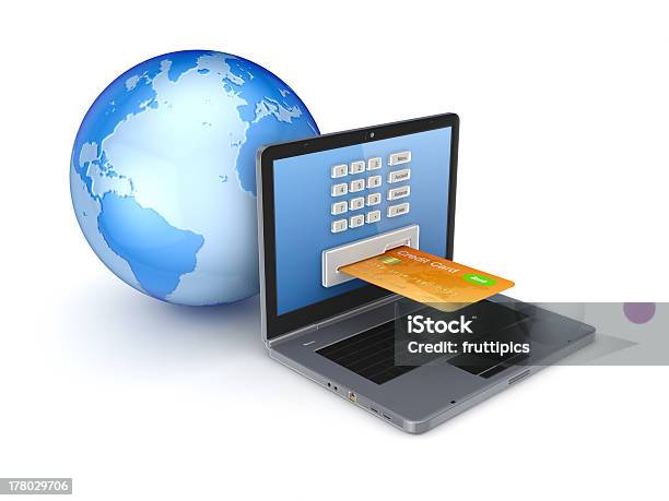 Online Payments Concept Stock Photo - Download Image Now - ATM, Bank Deposit Slip, Banking