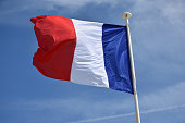 French Flag, Nice, France, Europe, Sky