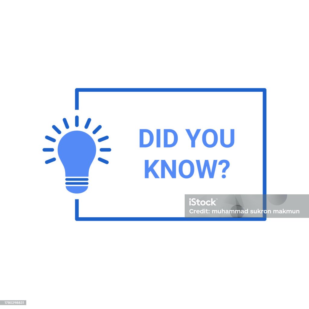 Explained Banner Blue Did You Know Thin Line Banner Like Fun Fact Concept Of Helpful ...