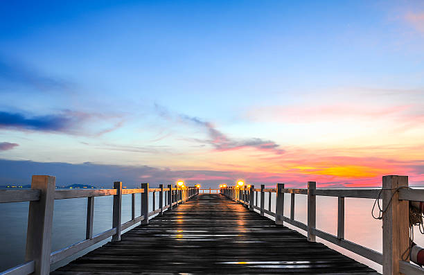 istock Wooden bridge at Silent Place 178030328