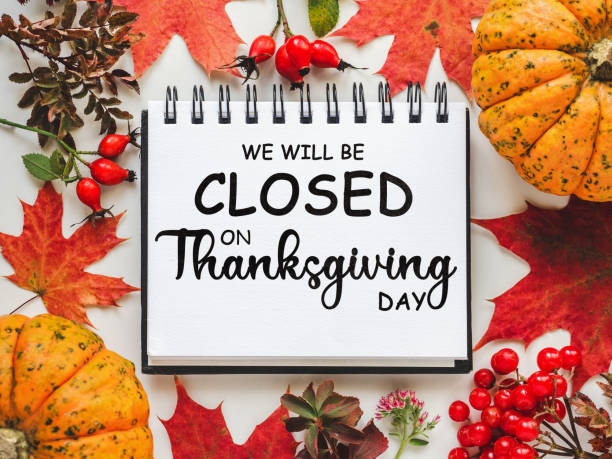 istock Signboard with the inscription We will be closed 1780305673