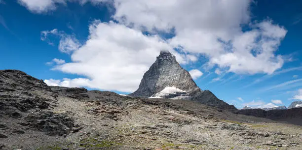 Switzerland travel - The Matterhorn in the Swiss Alps.