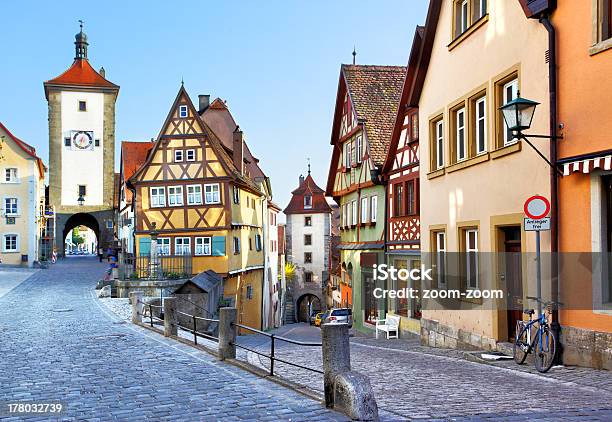 Rothenburg Ob Der Tauber Stock Photo - Download Image Now - Alley, Architecture, Arranging