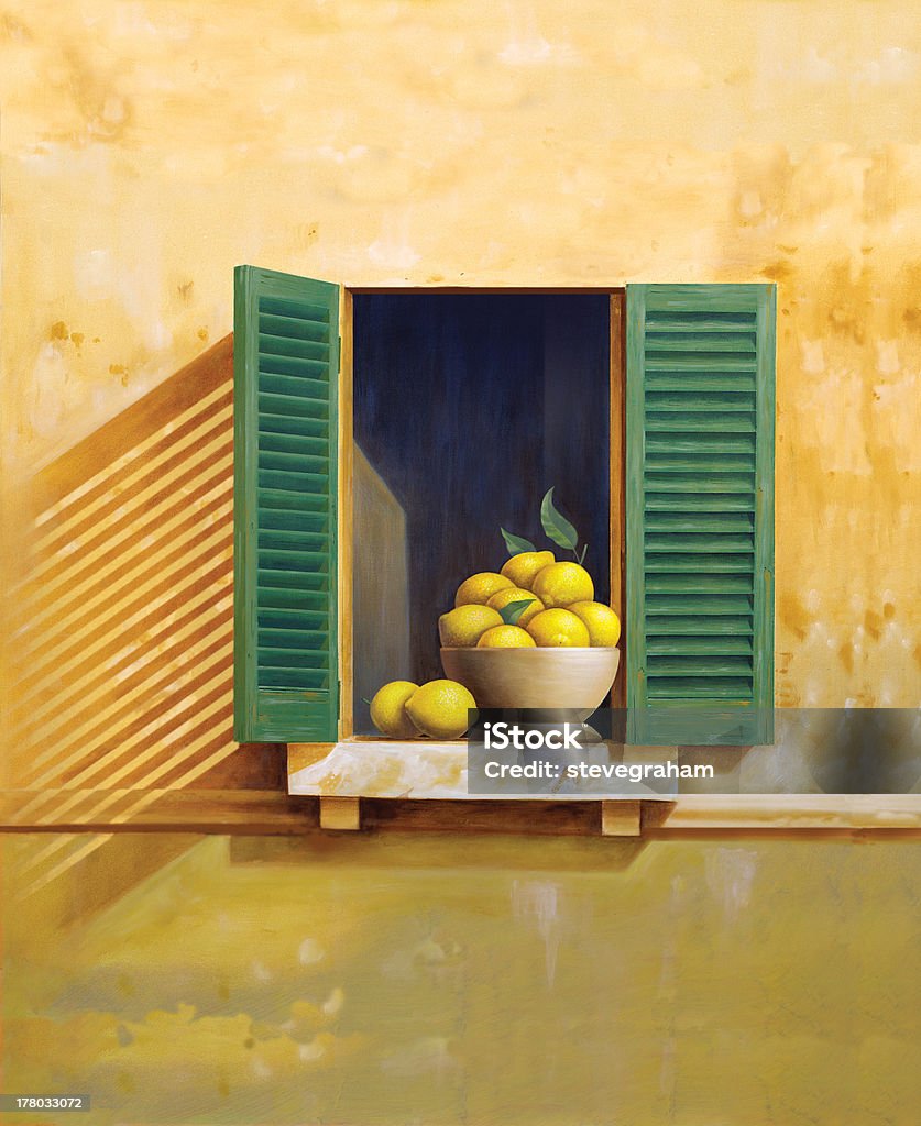 Portofino limoni - Illustrazione stock royalty-free di Limone