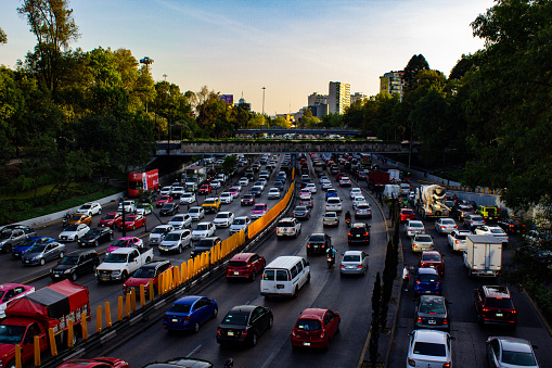 Traffic in mexico city