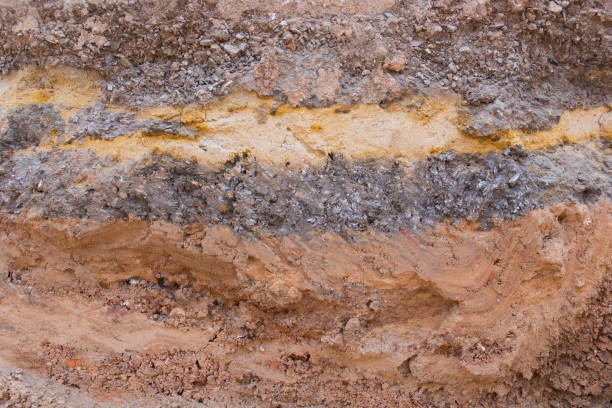 istock Section of soil under the asphalt road 1780334670