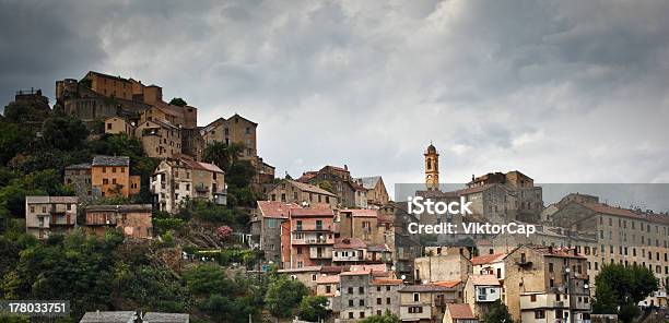 Photo libre de droit de Vue Du Corte Corse France banque d'images et plus d'images libres de droit de Corse - Corse, Napoléon Ier, Château