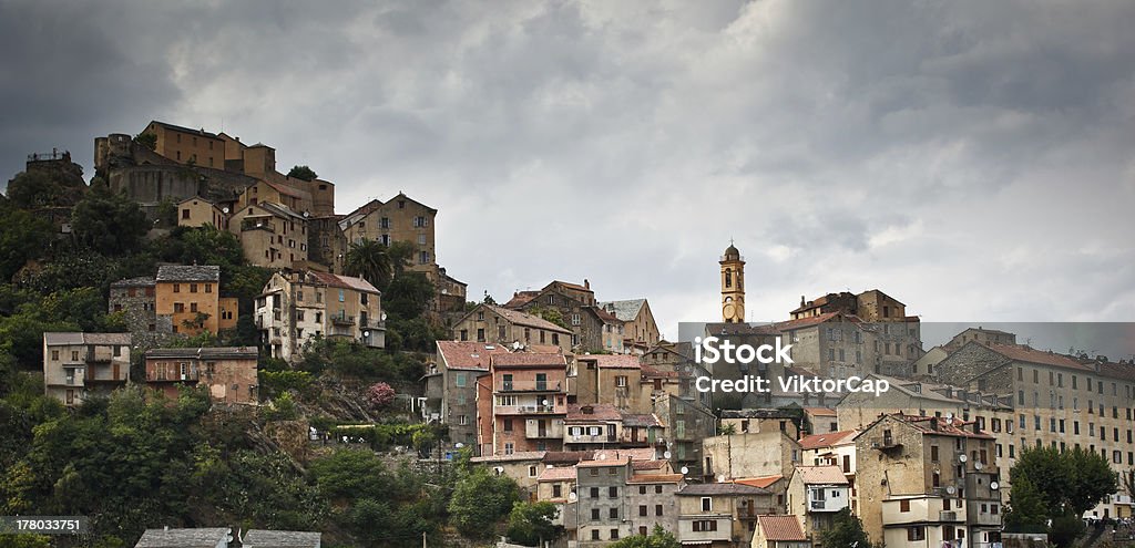 Vista della Corte, Corsica, Francia - Foto stock royalty-free di Corsica