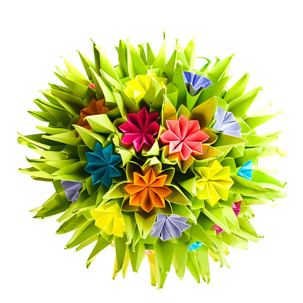 istock Origami kusudama flower 178035841