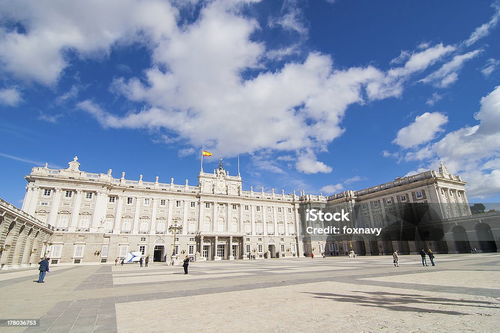 Royal palace Infront of Madrid palace. Architecture Stock Photo