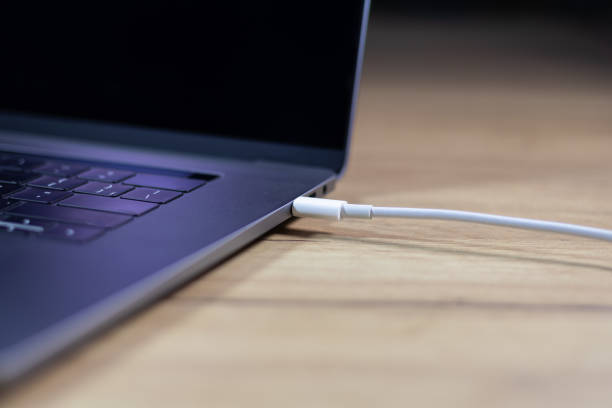 istock USB Type C Port Cable for fast charging laptop. Close up photo. 1780370799