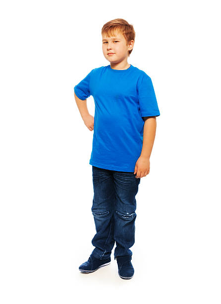 istock Full height portrait of fat boy 178037660