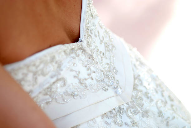 istock Back of Wedding Dress 178038272