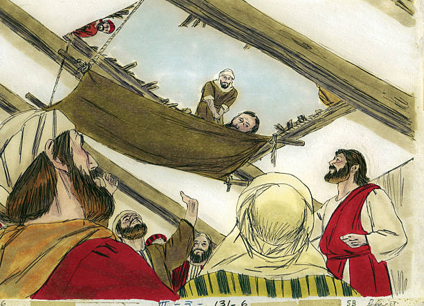 istock Friends Lower Paralytic to Jesus 178038457