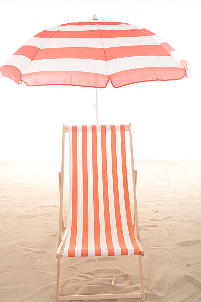 istock Beach chair in the sand 178038783