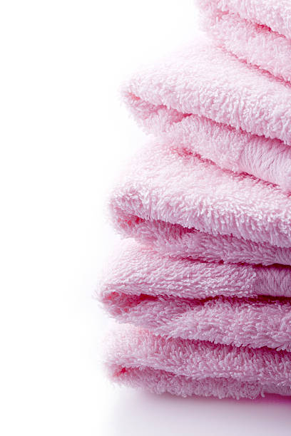 istock pink towels for wellness spa and bath 178039310