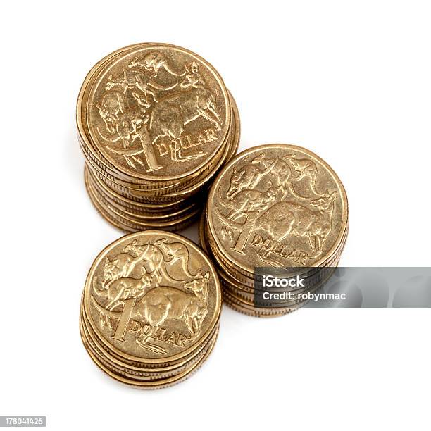 人々のオーストラリア 1 ドルコイン - オーストラリアコインのストックフォトや画像を多数ご用意 - オーストラリアコイン, 積み重なる, オーストラリア