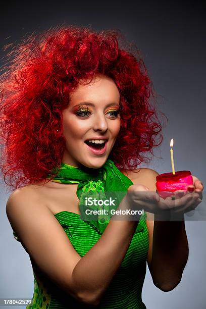 Girl With Cake Stock Photo - Download Image Now - Adult, Adults Only, Beautiful People